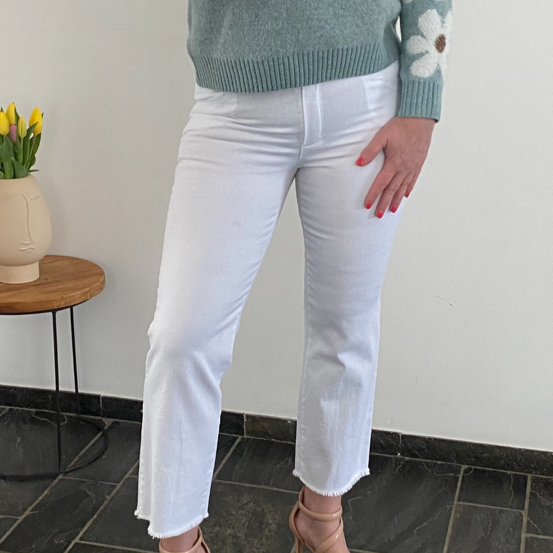Broek jeans wit
