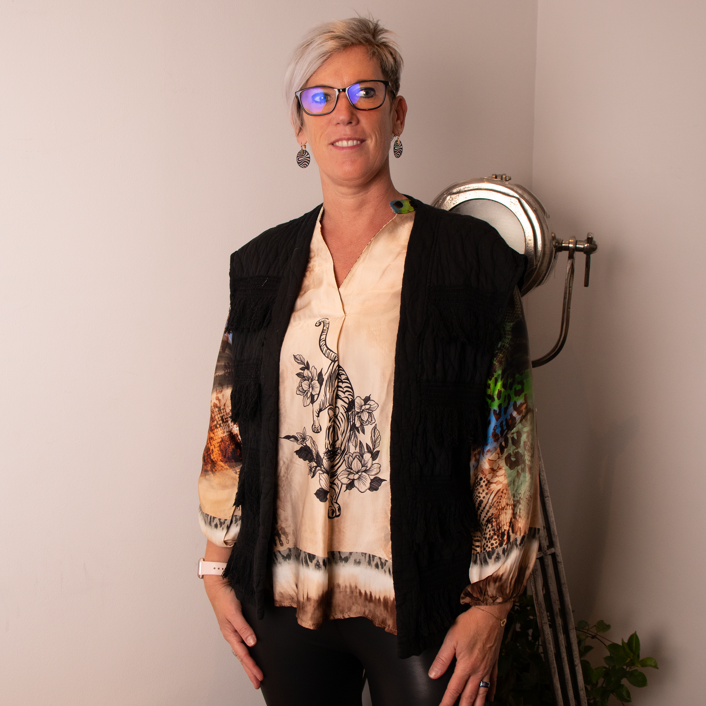 Zwart vest